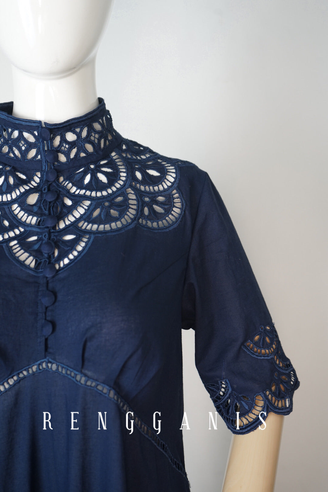 Bunga Lawang Dress in Elbow Length Sleeves