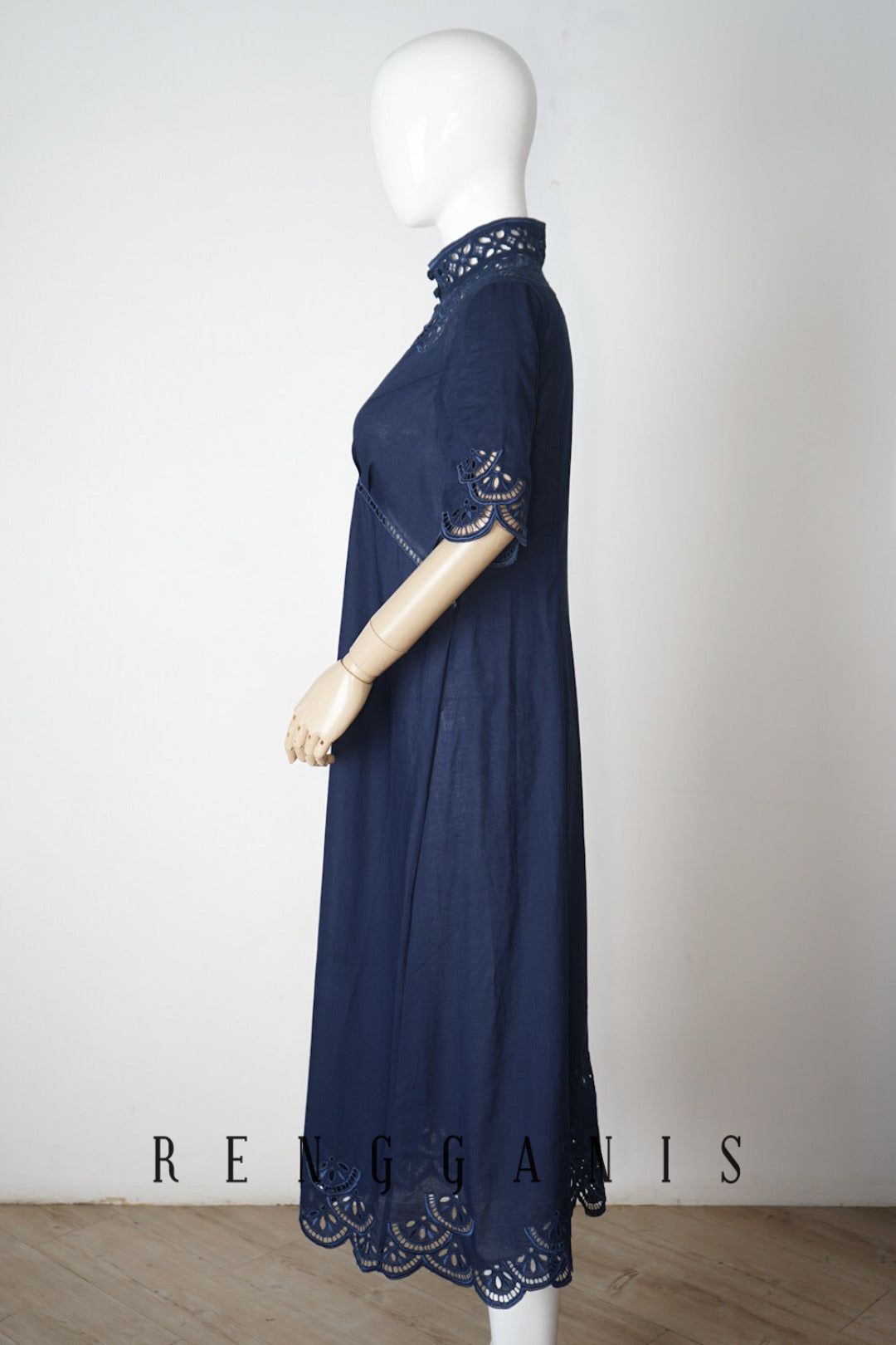 Bunga Lawang Dress in Elbow Length Sleeves