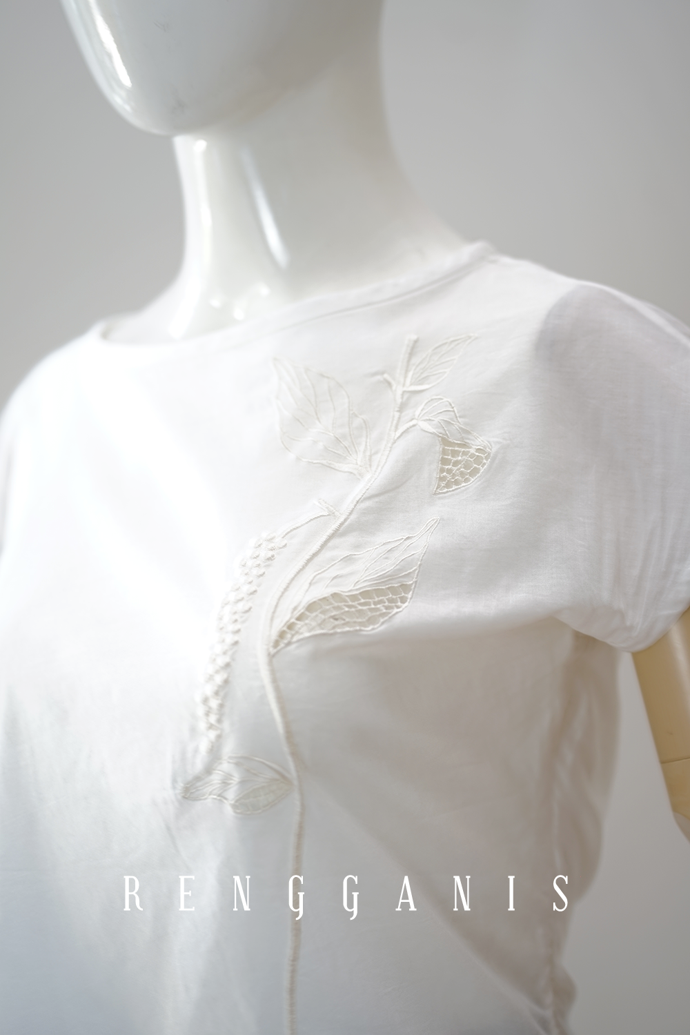 Lada Asymmetrical Top in Broken White