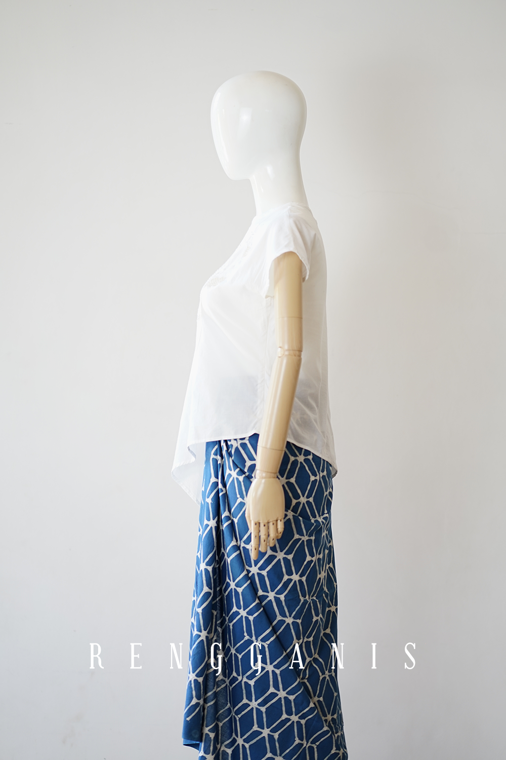 Lada Asymmetrical Top in Broken White