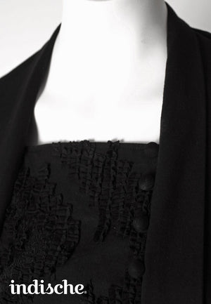 Long Sleeved Kutubaru Raba in Black
