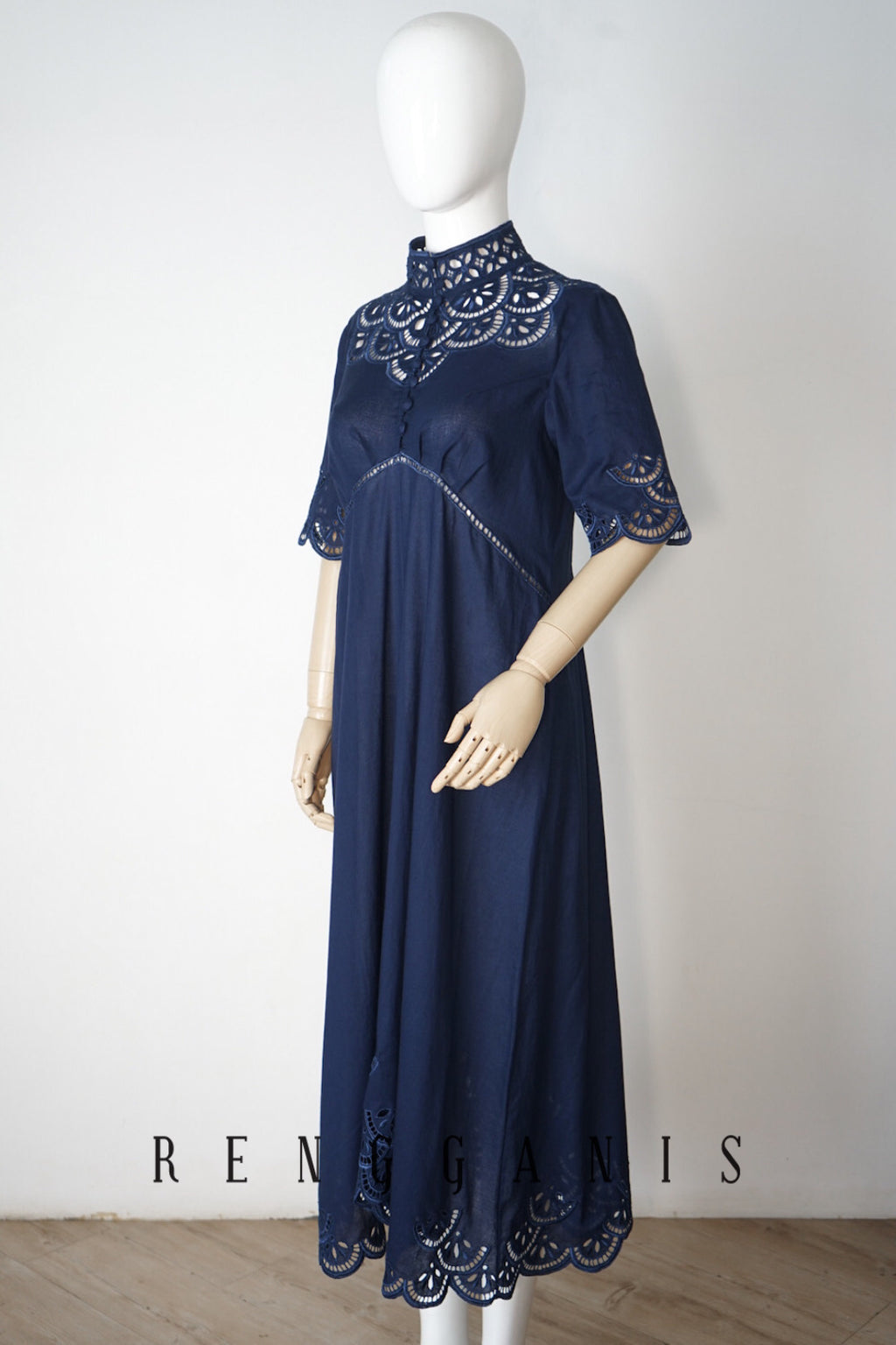Bunga Lawang Dress in Elbow Length Sleeves