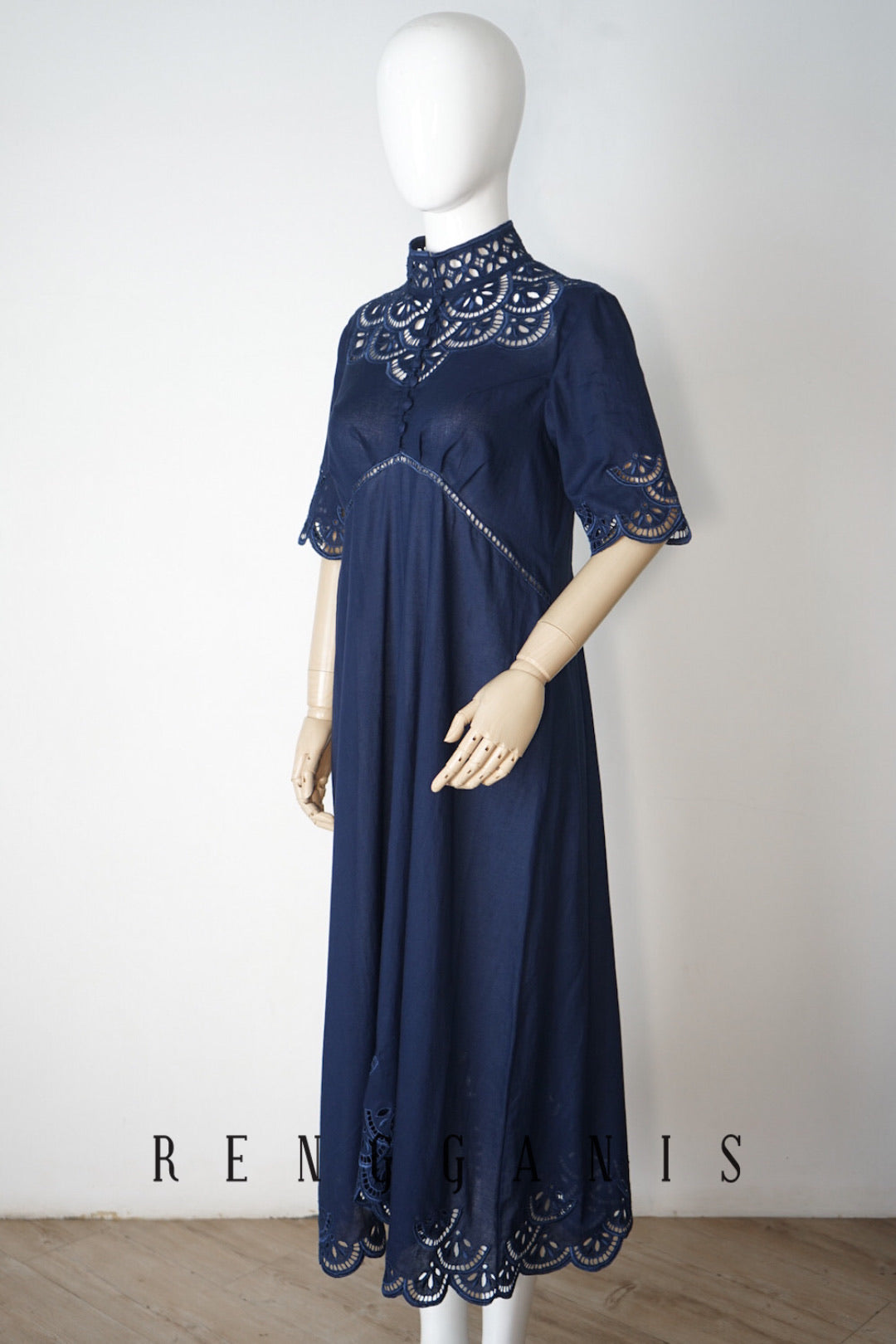 Bunga Lawang Dress in Elbow Length Sleeves