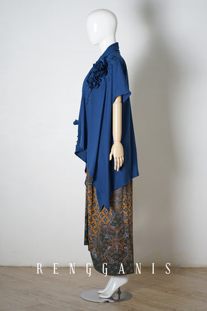 Uncut Batik Sarong Skirt with Side Drape