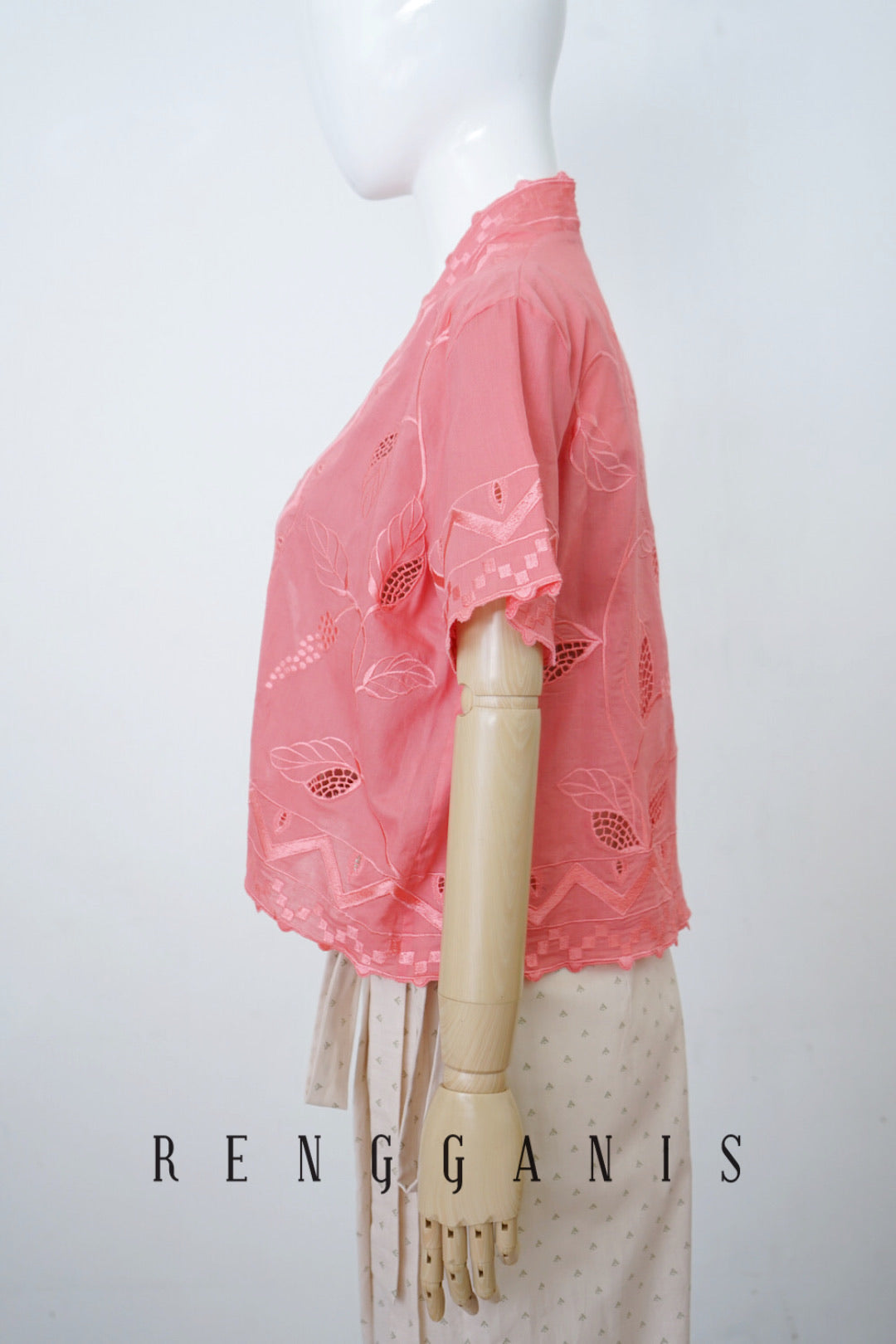 Salmon Lada Bolero in Short Sleeves