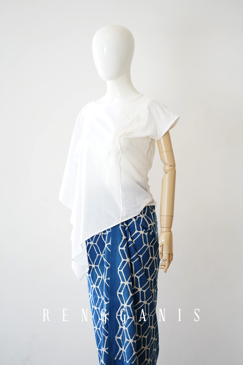 Lada Asymmetrical Top in Broken White