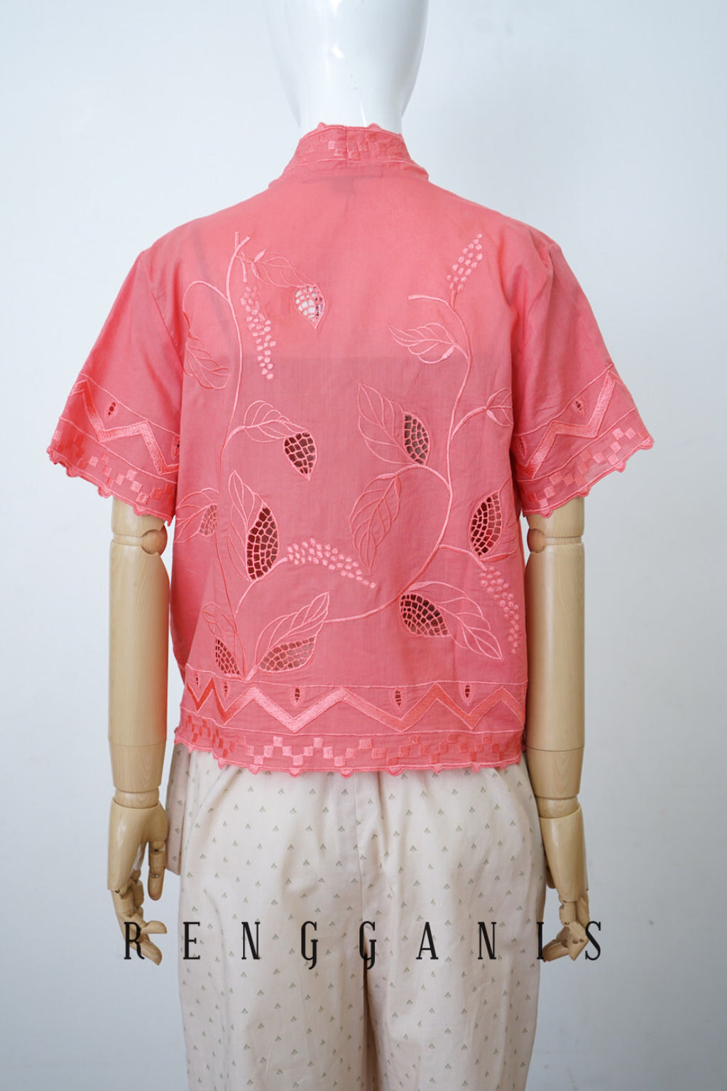 Salmon Lada Bolero in Short Sleeves