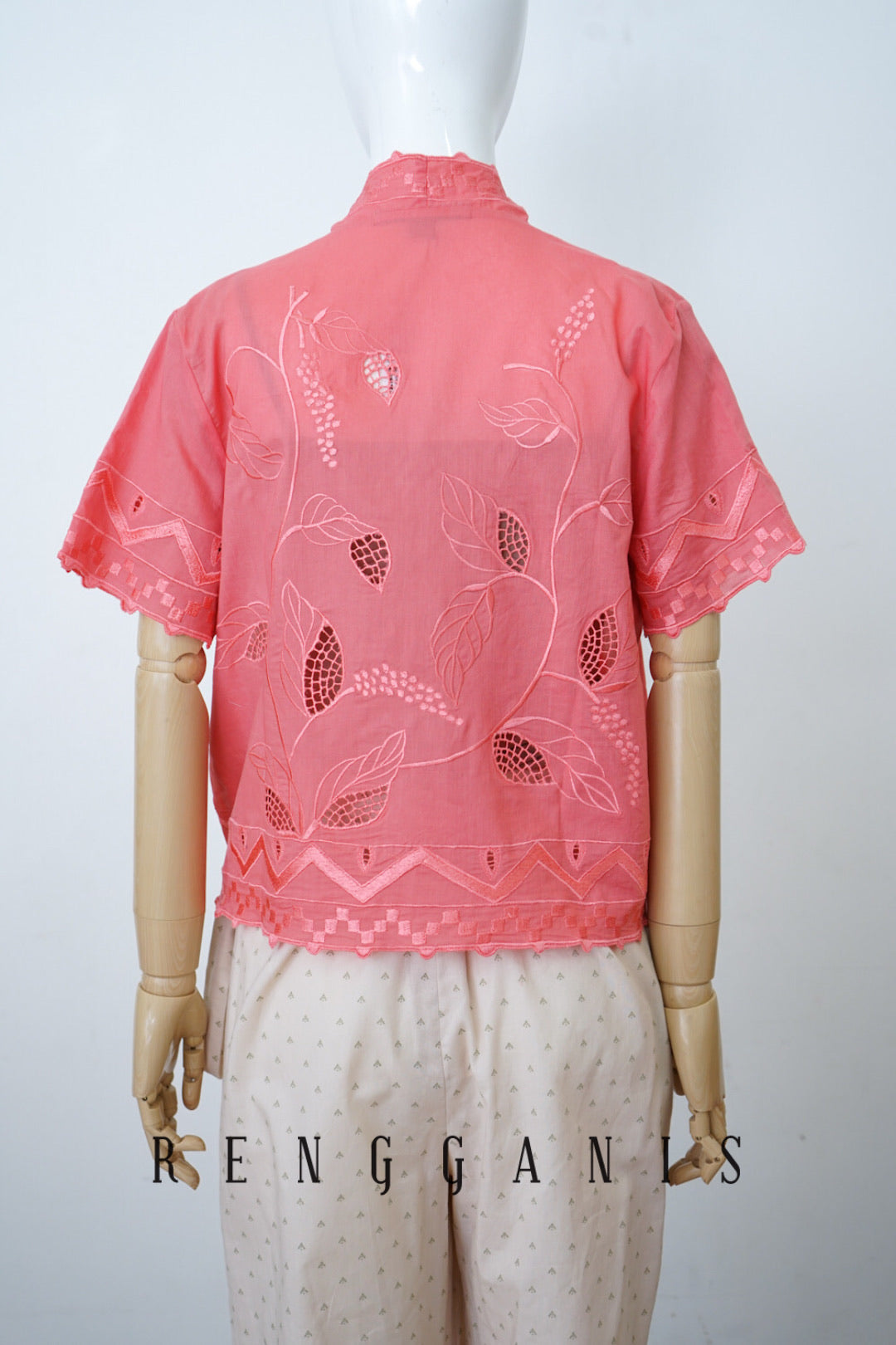 Salmon Lada Bolero in Short Sleeves
