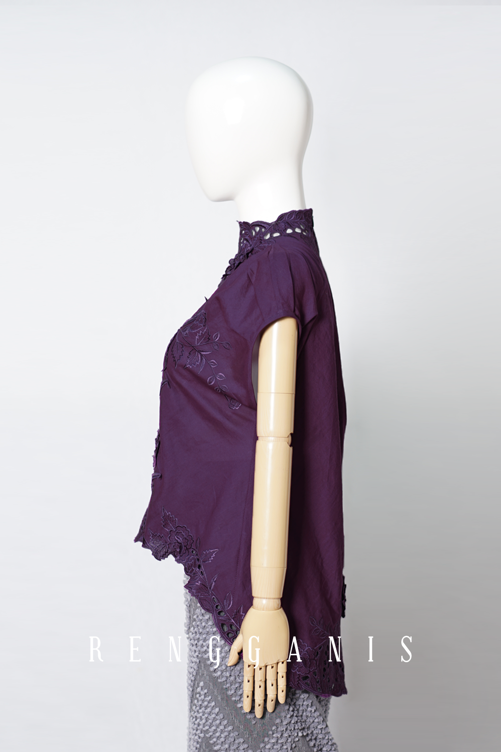 Gendis Top in Dark Purple