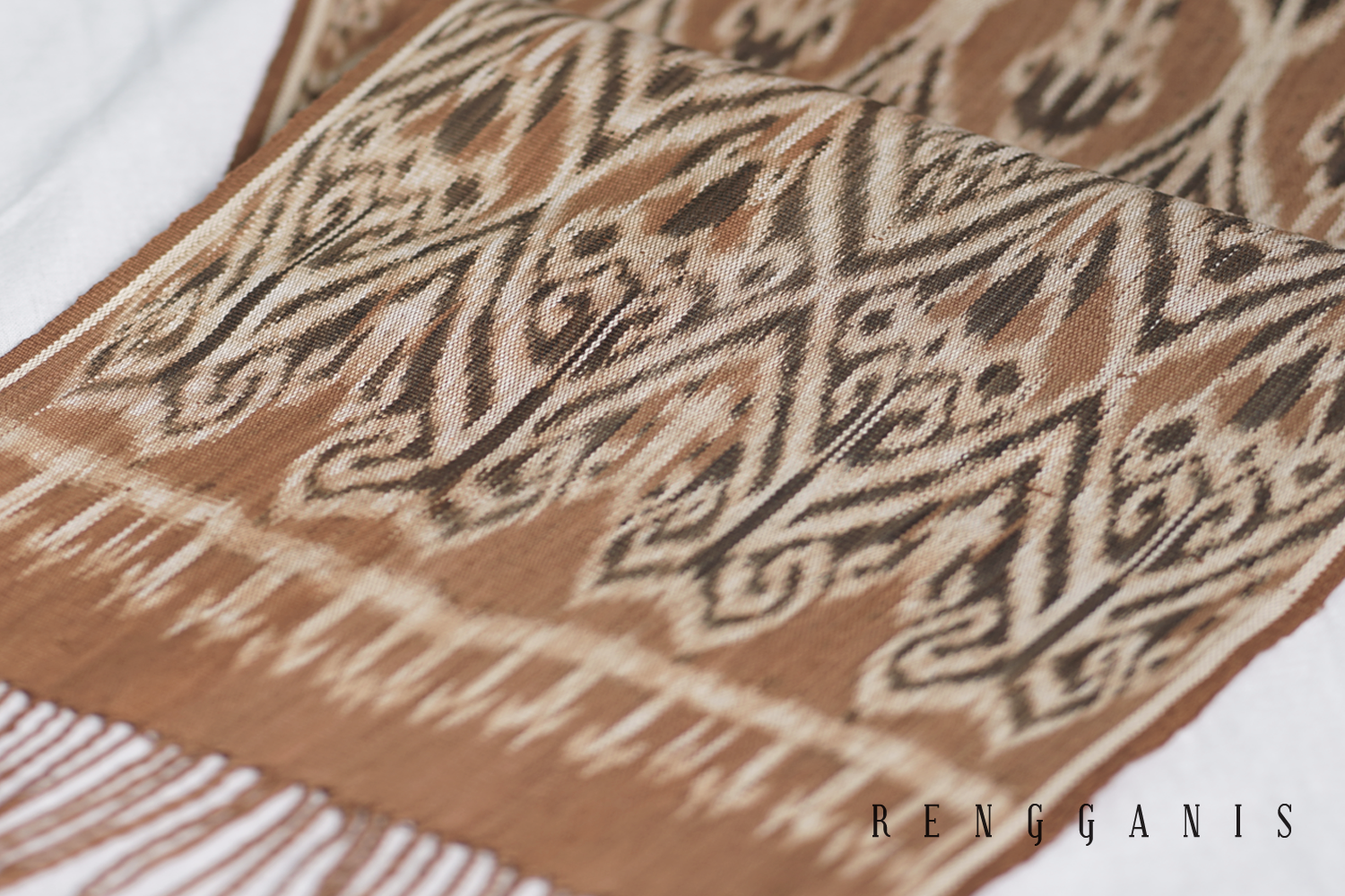 Naturally Dyed Handwoven Scarf Dayak