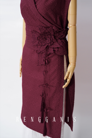 Little Kimono in Maroon