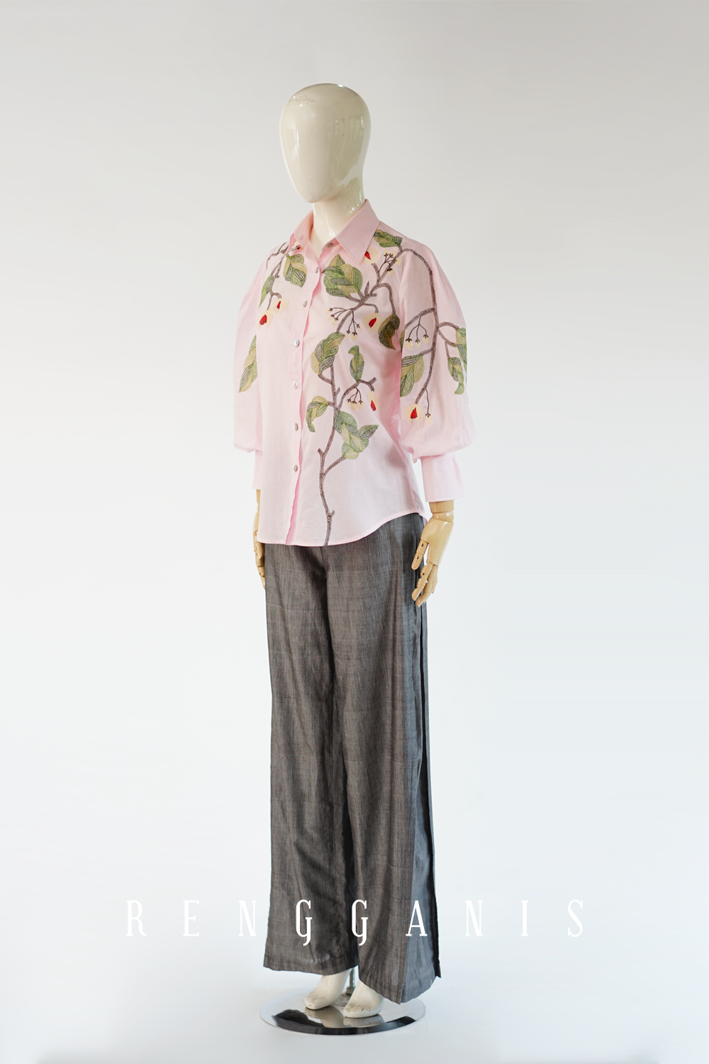 Pala Puffed Shirt in Baby Pink